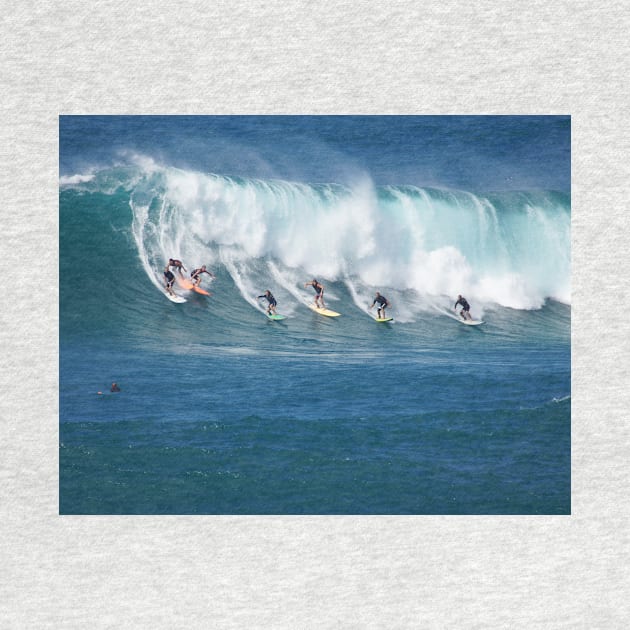 Waimea Bay Crowd by Sky Studio Hawaii